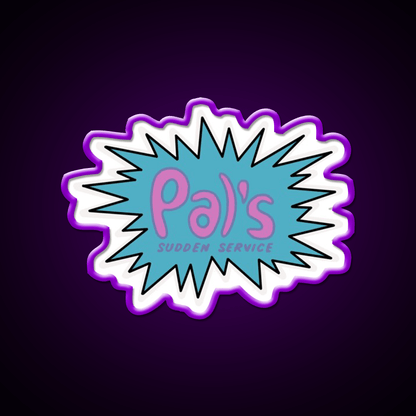 Pals Fast Food Led Neon Sign For Burger Place Wall Art Rgb Color - Shineneon