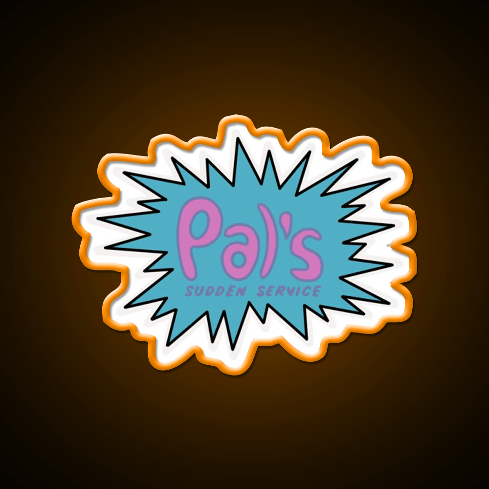 Pals Fast Food Led Neon Sign For Burger Place Wall Art Rgb Color - Shineneon