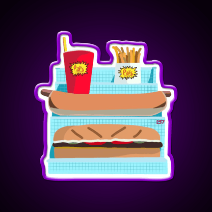 Pals Resturant Building Fast Food Led Neon Sign For Burger Place Rgb Color - Shineneon