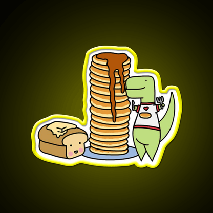 Pancake Fans Loof Timmy Snack Food Led Neon Sign Rgb Color - Shineneon