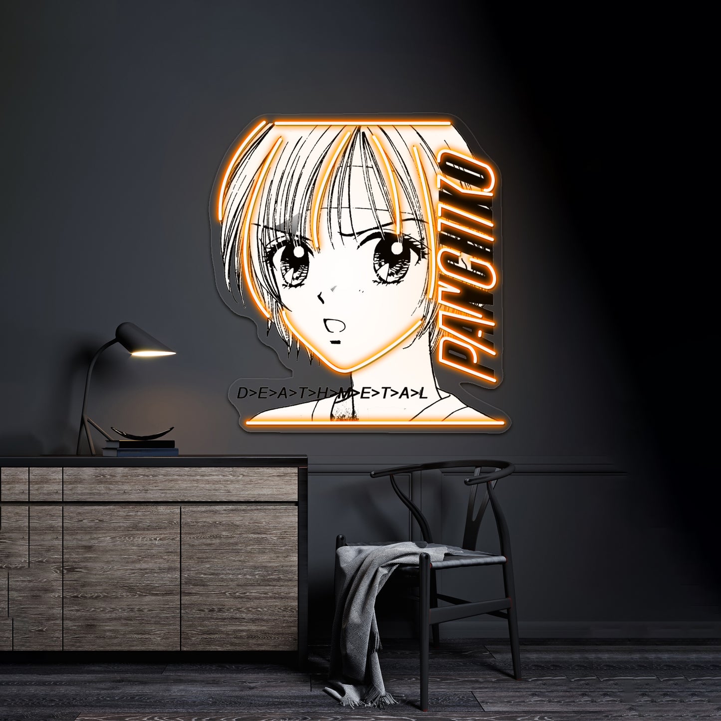 Panchiko Album Art Transparent Artwork Neon Wall Sign