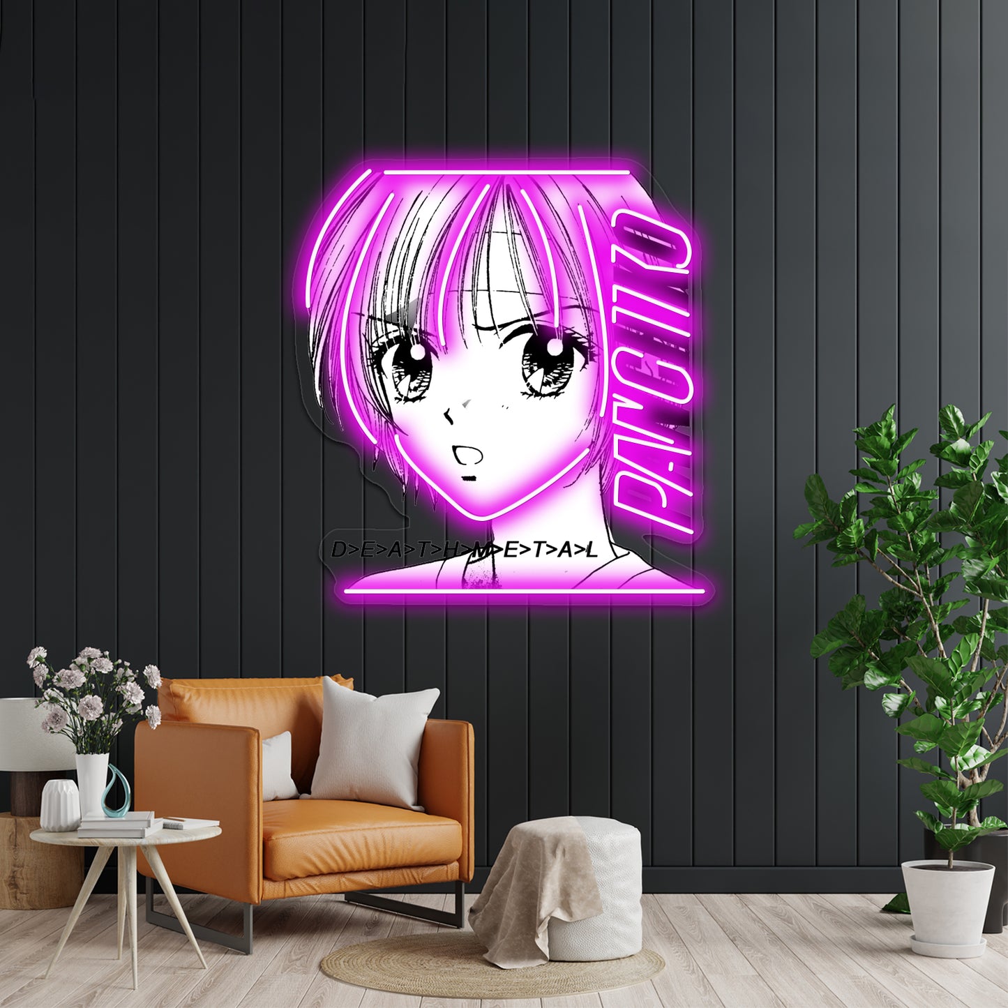 Panchiko Album Art Transparent Artwork Neon Wall Sign