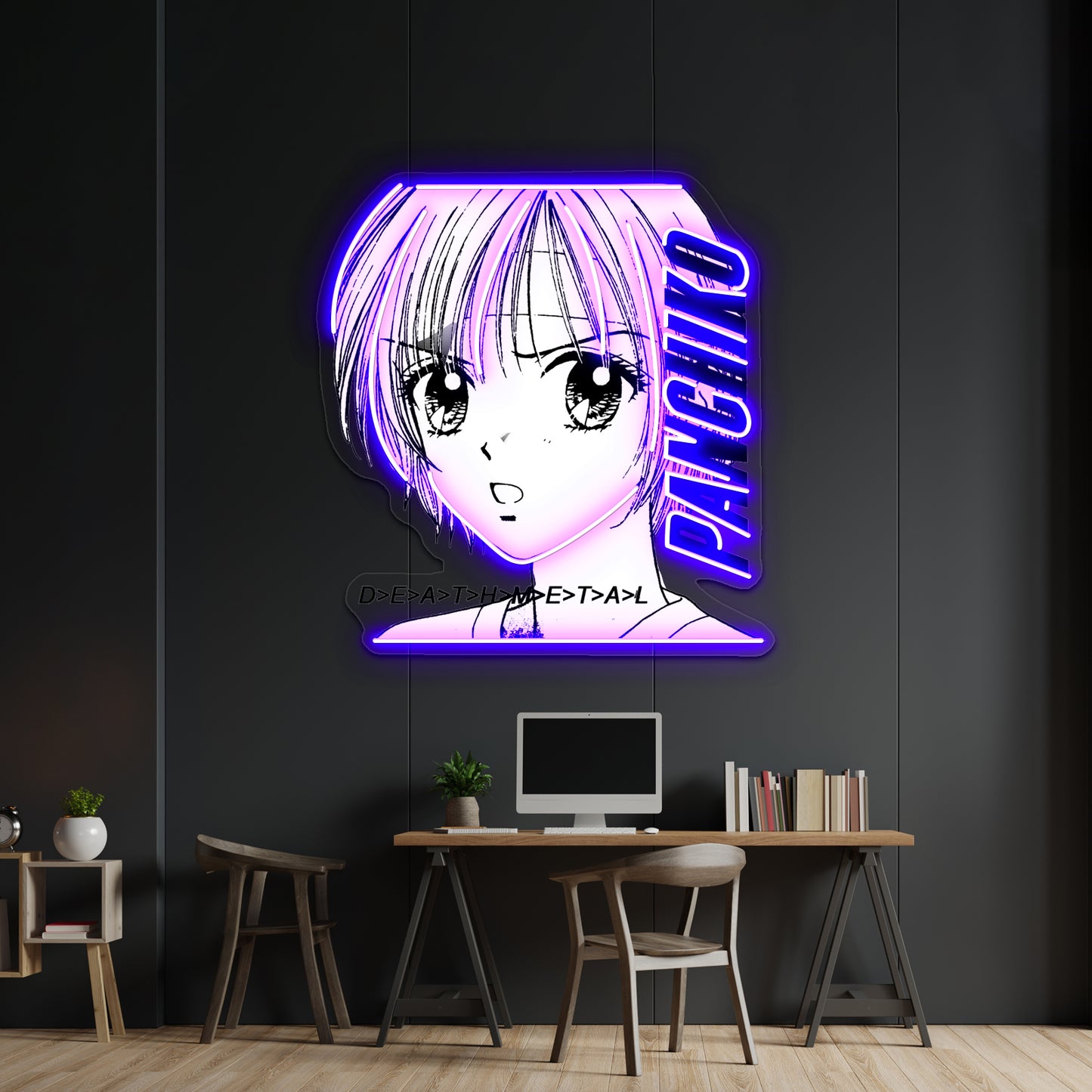 Panchiko Album Art Transparent Artwork Neon Wall Sign