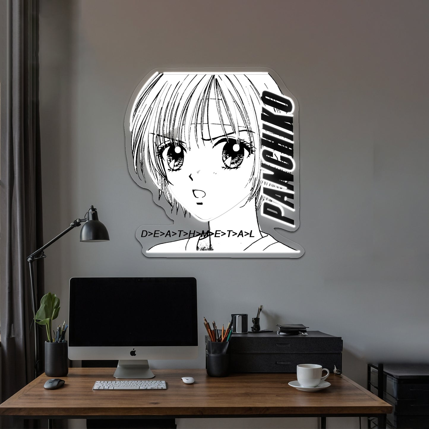 Panchiko Album Art Transparent Artwork Neon Wall Sign