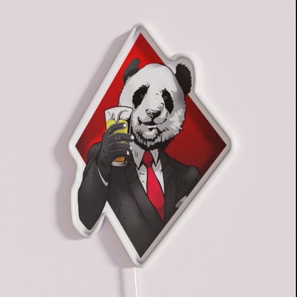 Panda Beer Cheers Rgb Led Neon Sign - Shineneon
