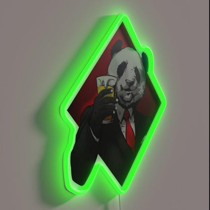 Panda Beer Cheers Rgb Led Neon Sign - Shineneon