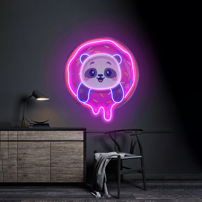 Panda Donut Led Neon Sign Light Custom Led Signs - Shineneon