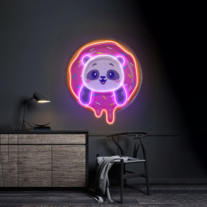 Panda Donut Led Neon Sign Light Custom Led Signs - Shineneon