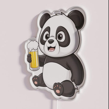 Panda Drink Beer Rgb Led Neon Sign - Shineneon