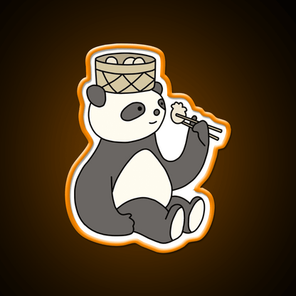 Panda Dumplings Led Neon Sign Chinese Food Rgb Color - Shineneon