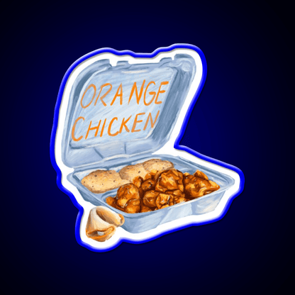 Panda Express Orange Chicken Fast Food Led Neon Sign For Burger Place Rgb Color - Shineneon