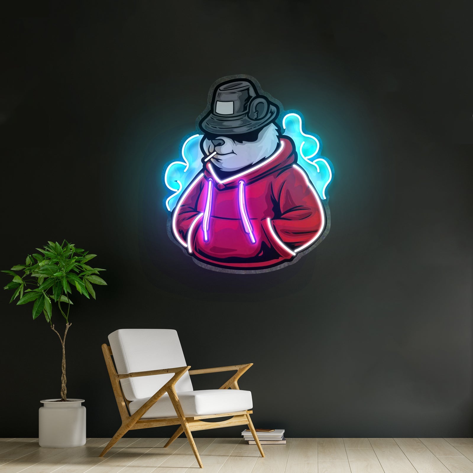 Panda Hoodie Led Neon Sign Light Custom Led Signs - Shineneon