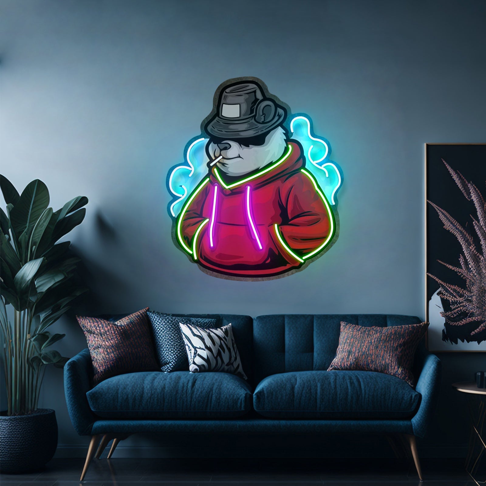 Panda Hoodie Led Neon Sign Light Custom Led Signs - Shineneon