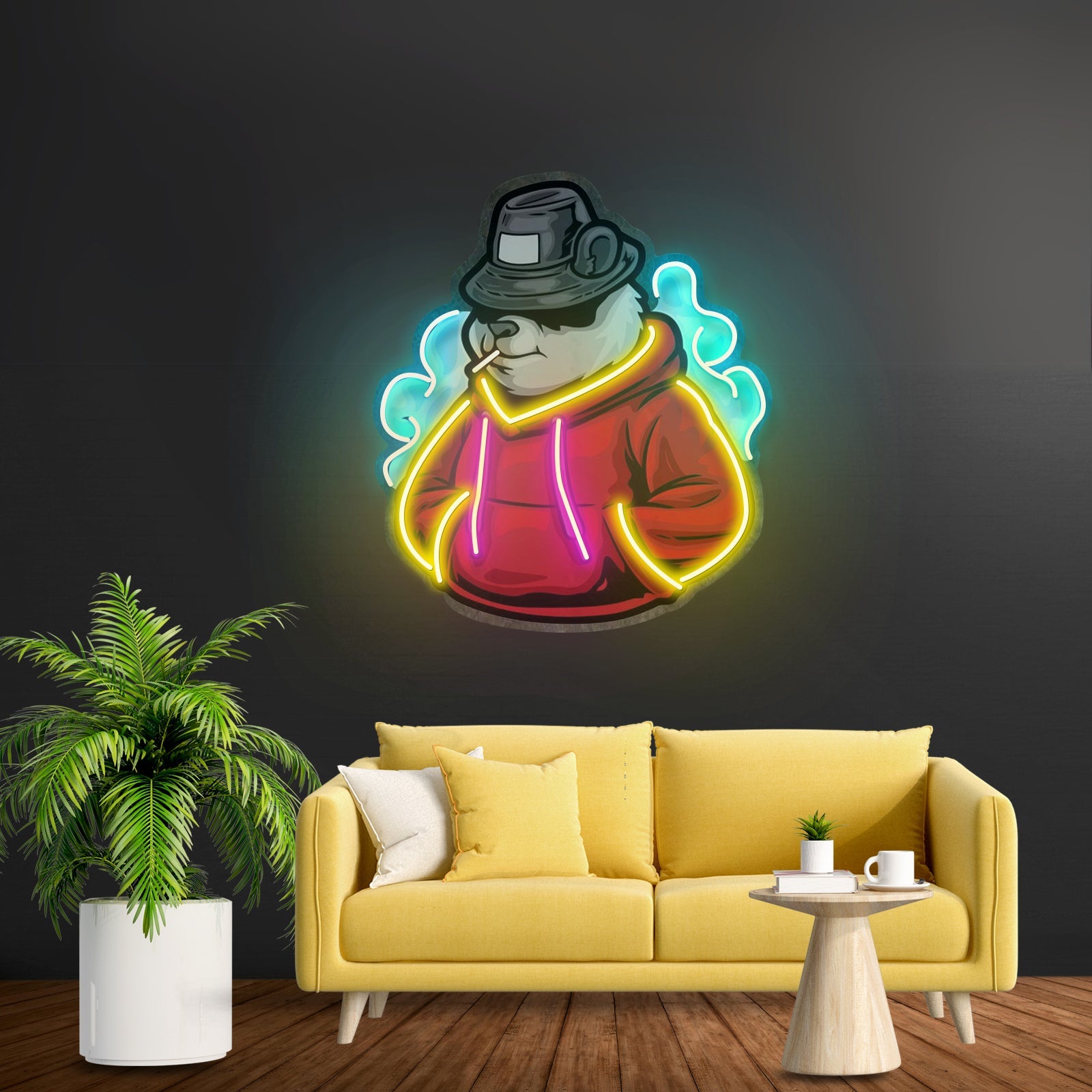 Panda Hoodie Led Neon Sign Light Custom Led Signs - Shineneon