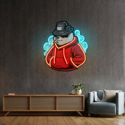 Panda Hoodie Led Neon Sign Light Custom Led Signs - Shineneon
