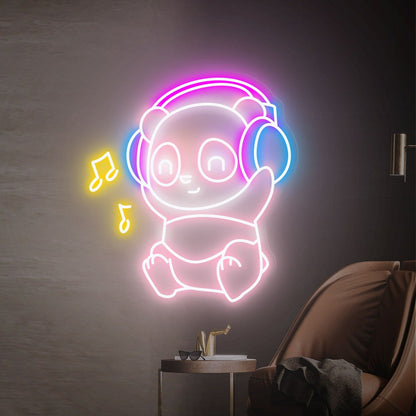 Panda Led Neon Sign Cute Panda Wall Art Light | Shineneon