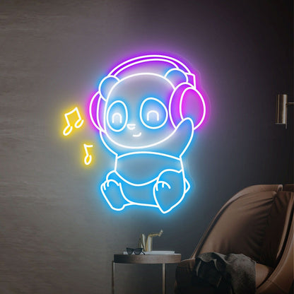Panda Led Neon Sign Cute Panda Wall Art Light | Shineneon