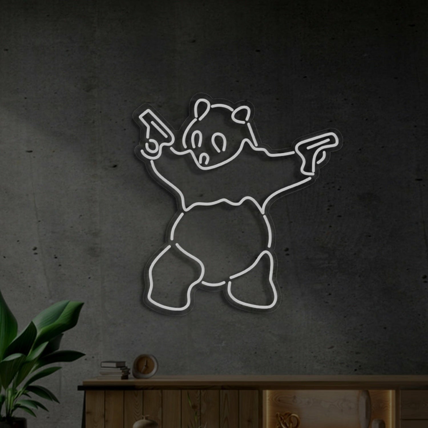 Panda Neon Adorable Glow For Wildlife Lovers - Shineneon