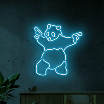 Panda Neon Adorable Glow For Wildlife Lovers - Shineneon