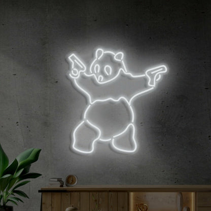 Panda Neon Adorable Glow For Wildlife Lovers - Shineneon