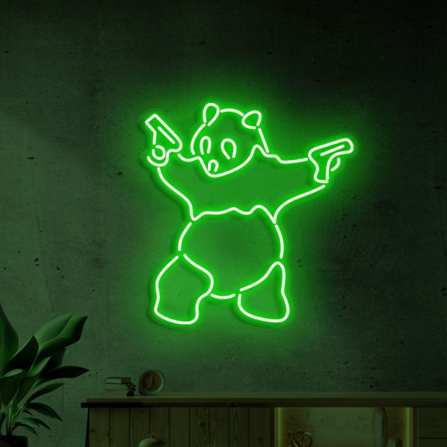 Panda Neon Adorable Glow For Wildlife Lovers - Shineneon