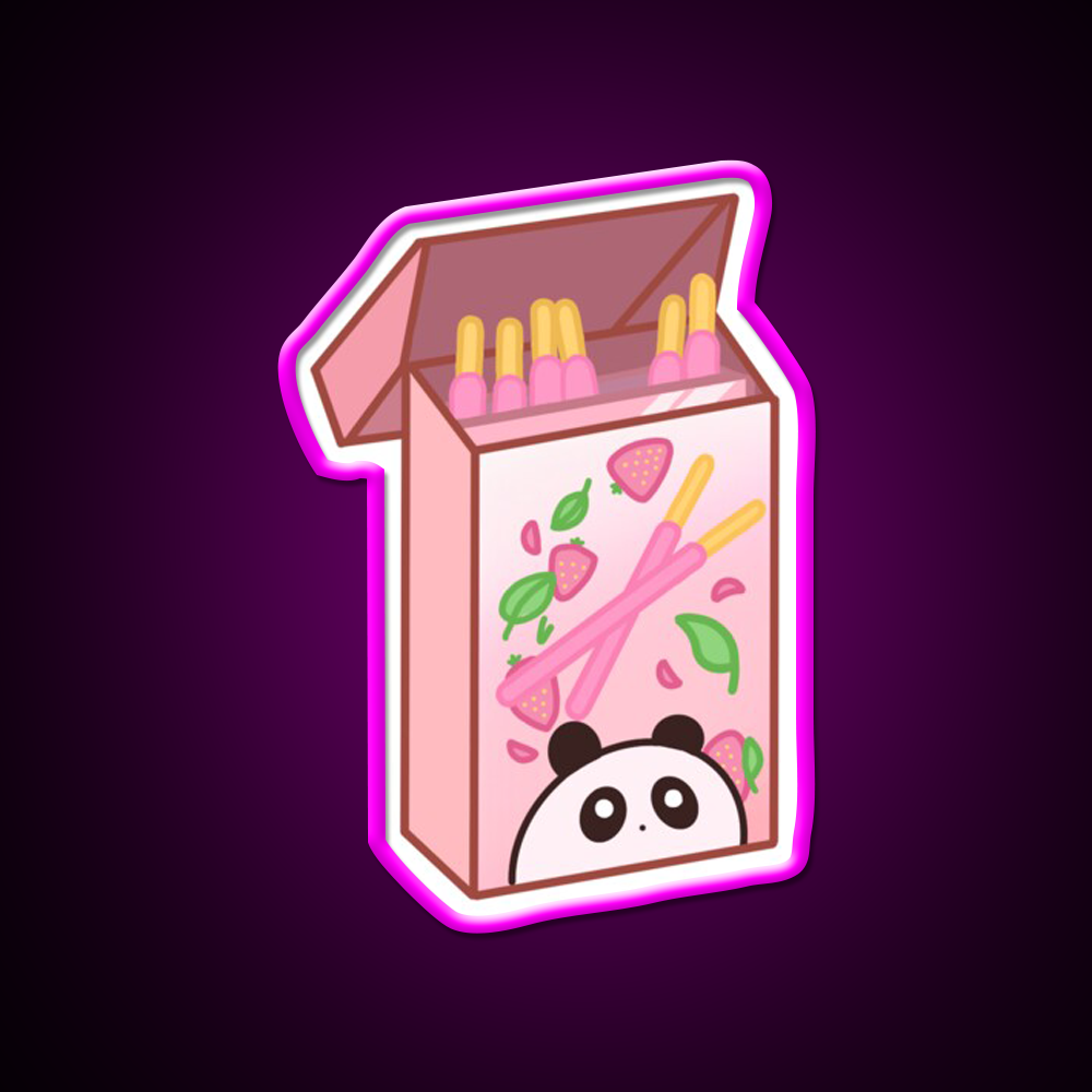 Panda Pocky Led Neon Sign Chinese Food Rgb Color