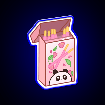 Panda Pocky Led Neon Sign Chinese Food Rgb Color - Shineneon
