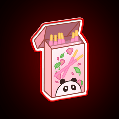 Panda Pocky Led Neon Sign Chinese Food Rgb Color - Shineneon