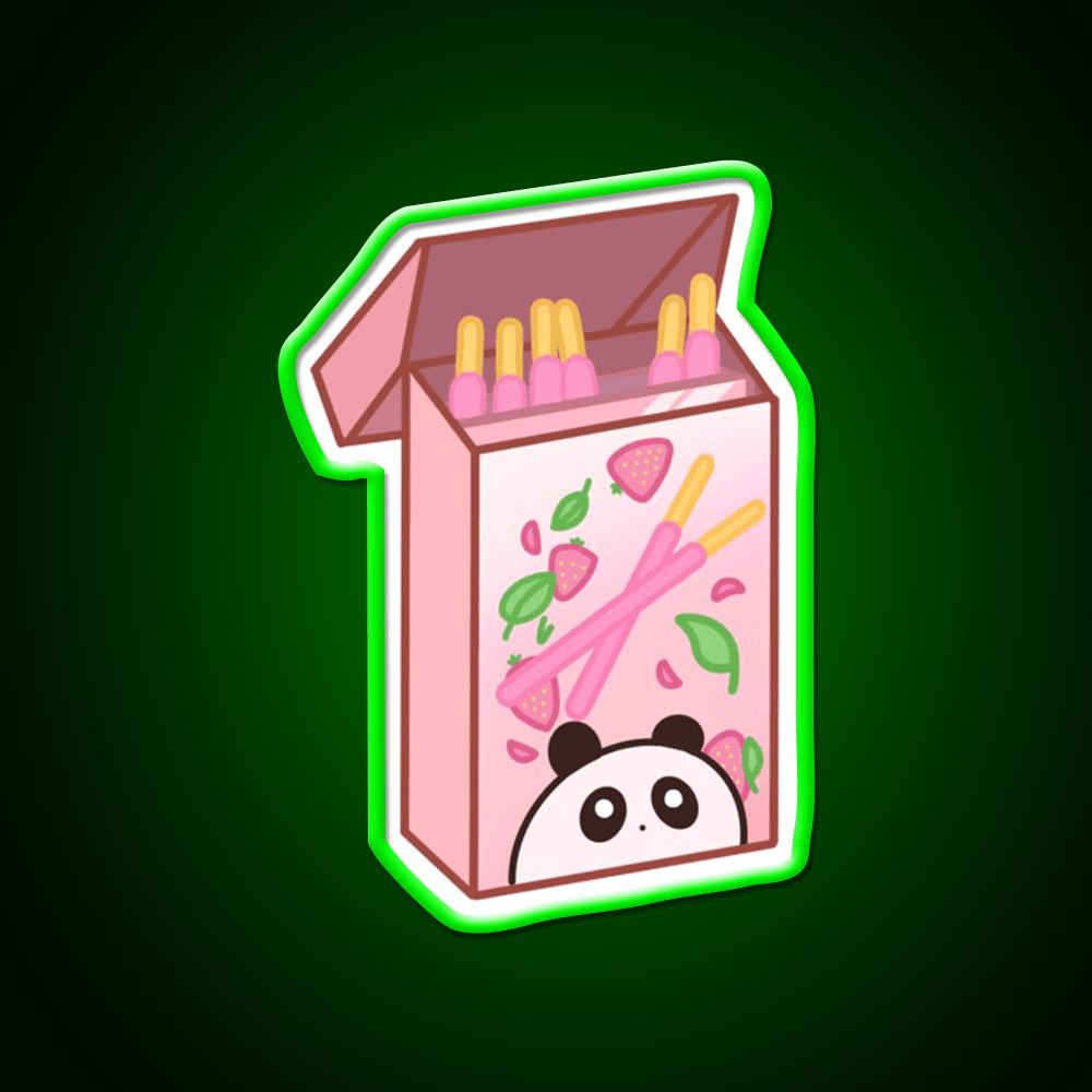 Panda Pocky Led Neon Sign Chinese Food Rgb Color - Shineneon