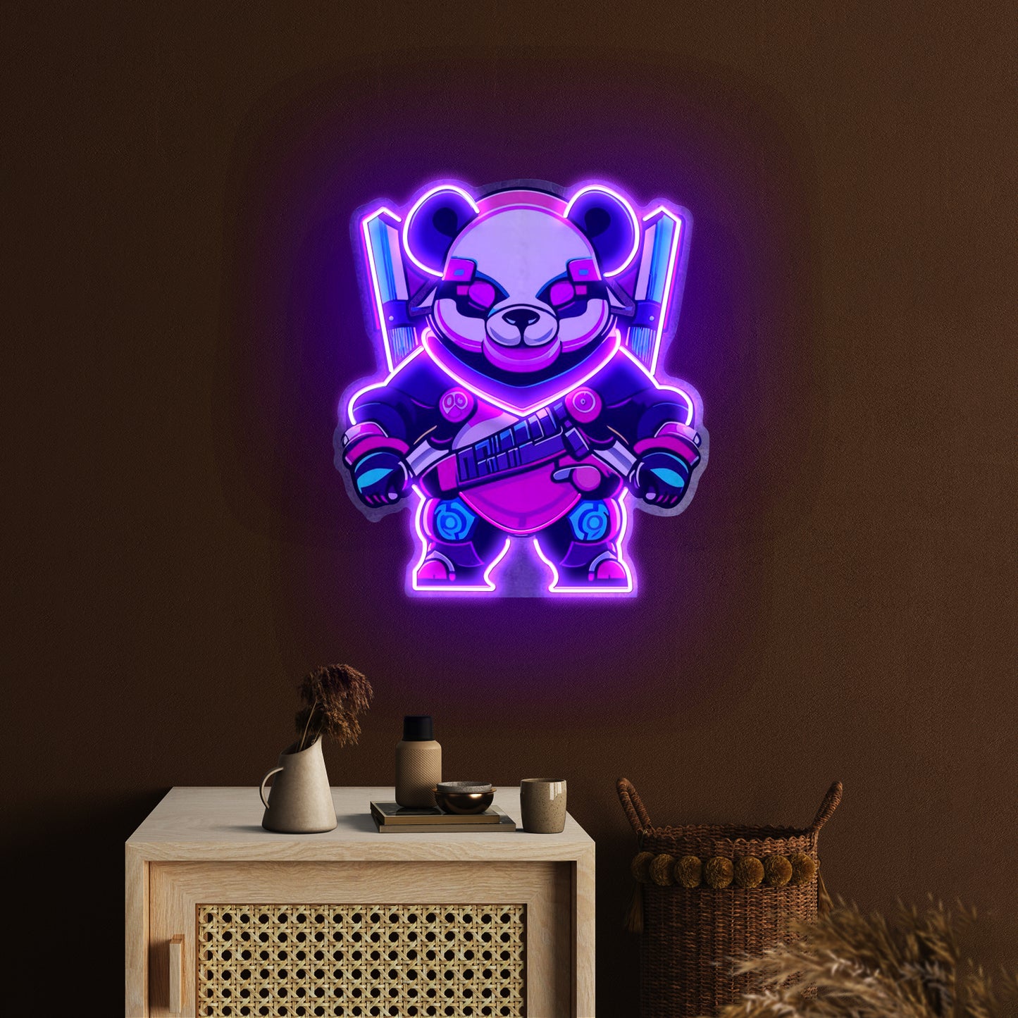 Panda Warrior Led Neon Sign Light Custom Led Signs