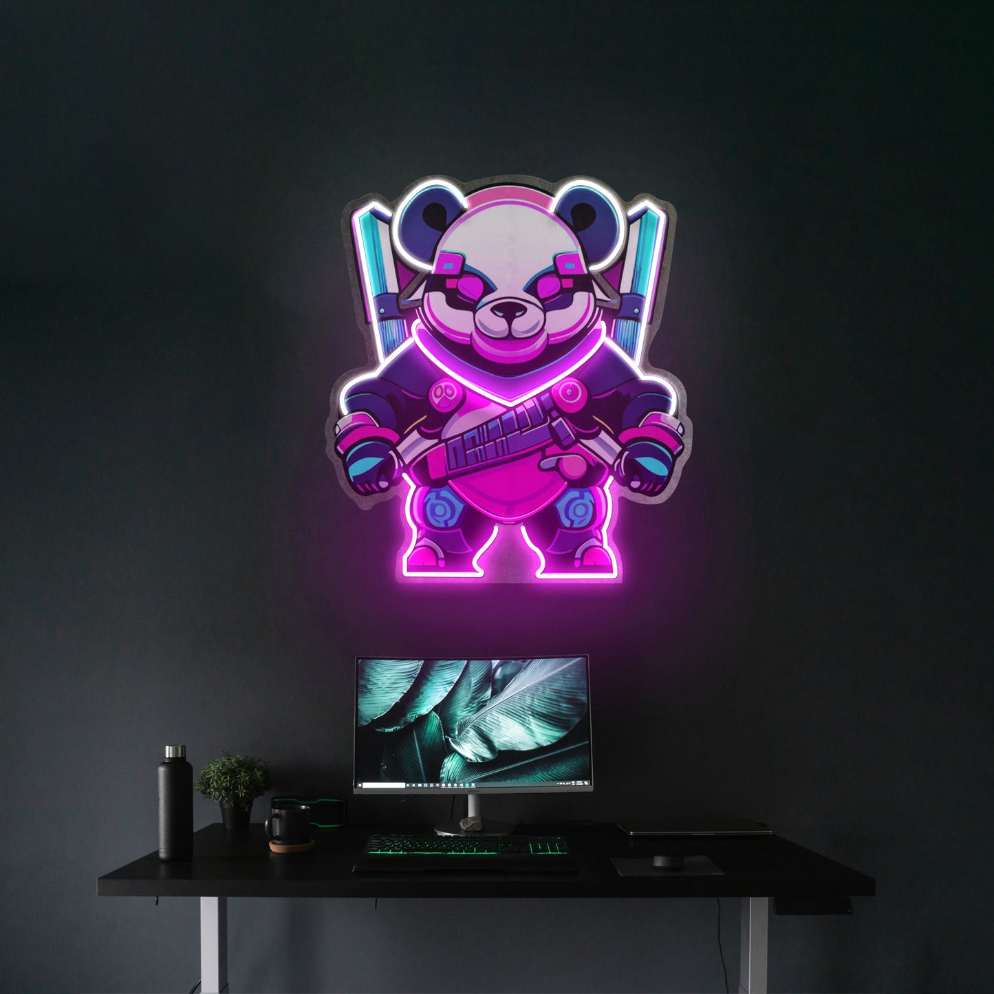 Panda Warrior Led Neon Sign Light Custom Led Signs