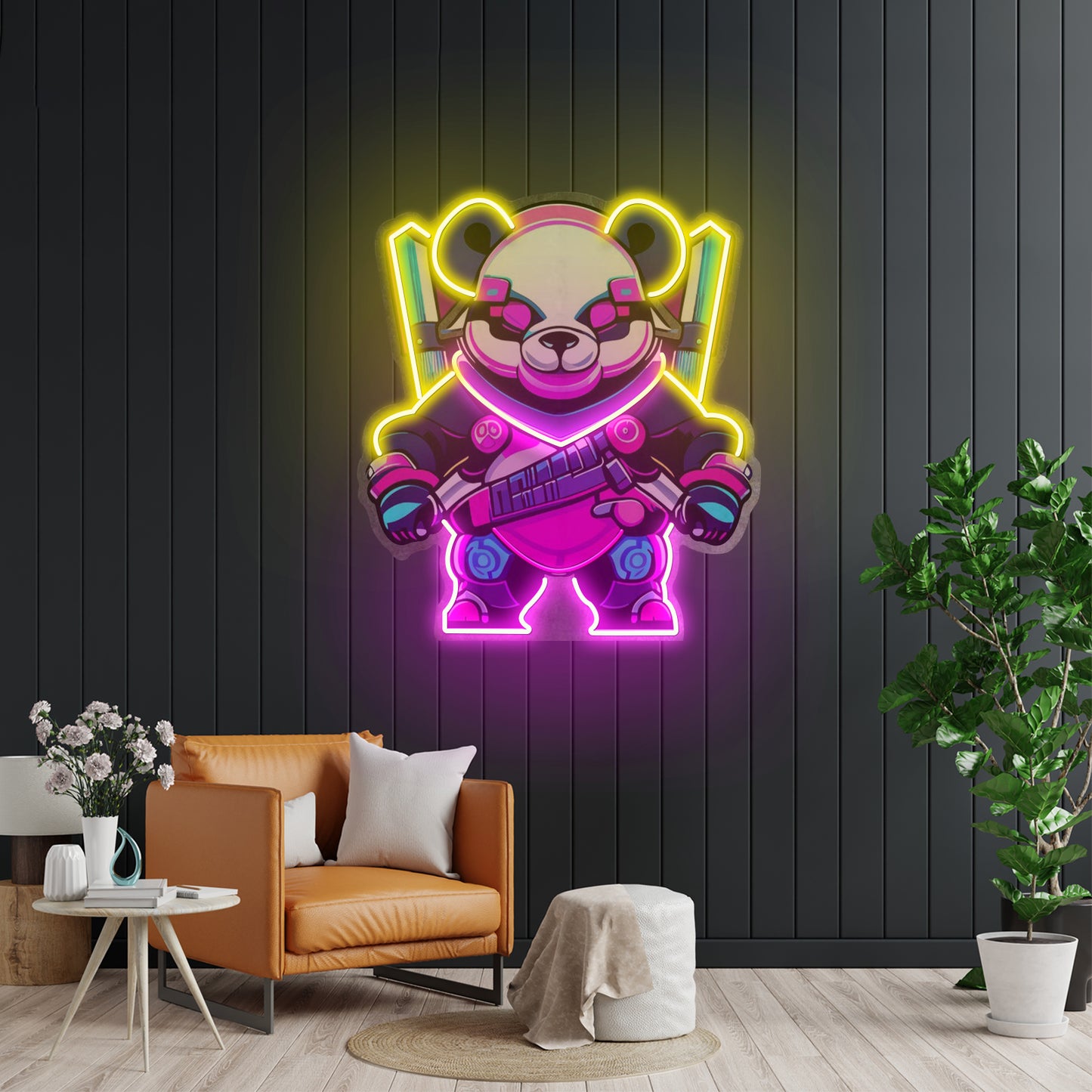 Panda Warrior Led Neon Sign Light Custom Led Signs