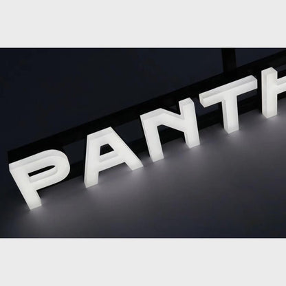 Panth 3D Frontlit And Backlit Channel Letter Led Light Sign - Shineneon