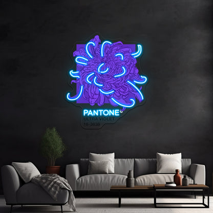 Pantone Ultra Violet 2018 Artwork Neon Wall Sign