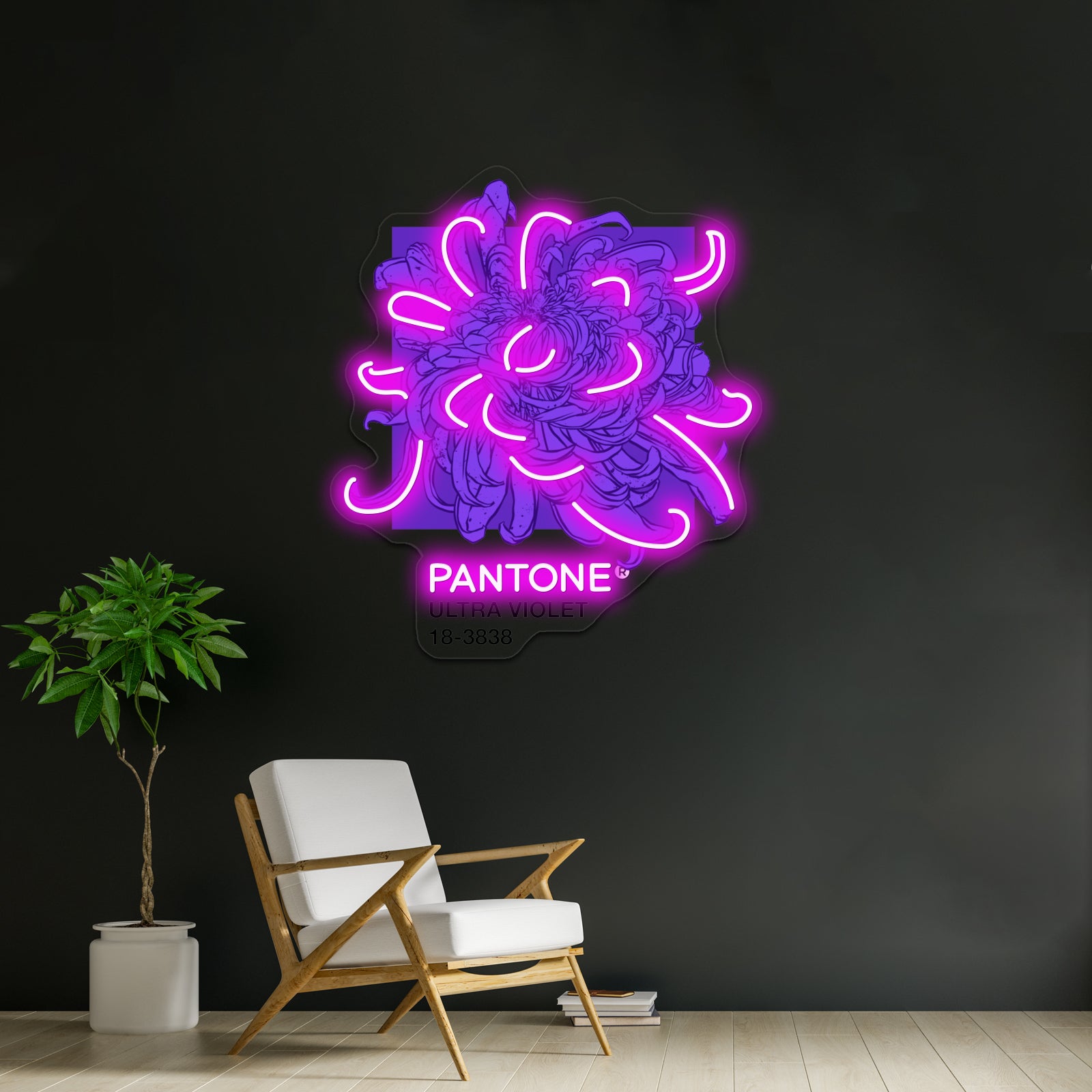 Pantone Ultra Violet 2018 Artwork Neon Wall Sign | Shineneon