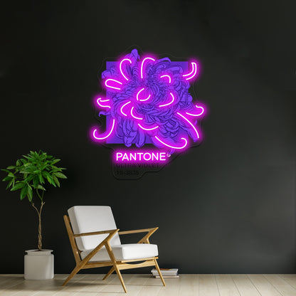 Pantone Ultra Violet 2018 Artwork Neon Wall Sign