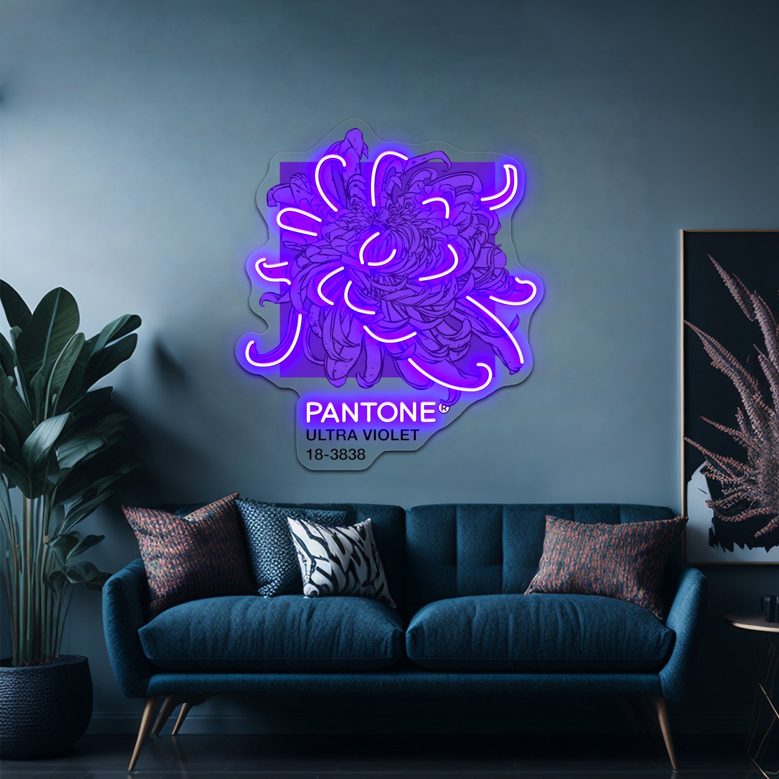 Pantone Ultra Violet 2018 Artwork Neon Wall Sign | Shineneon
