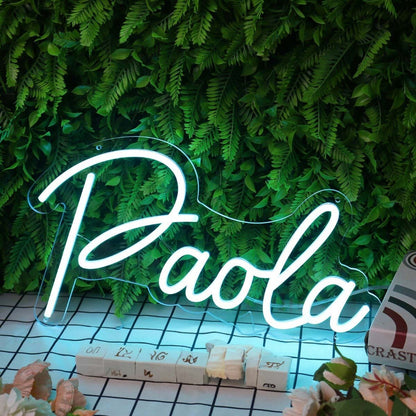 Paola Blue Blue Led Neon Sign - Shineneon
