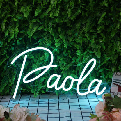 Paola Blue Blue Led Neon Sign - Shineneon