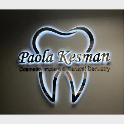 Paola Kesman Dentistry 3D Backlit Channel Letters Led Light Sign - Shineneon