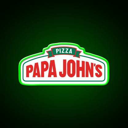 Papa John Pizza Restaurant New Fast Food Led Neon Sign For Burger Place Rgb Color - Shineneon