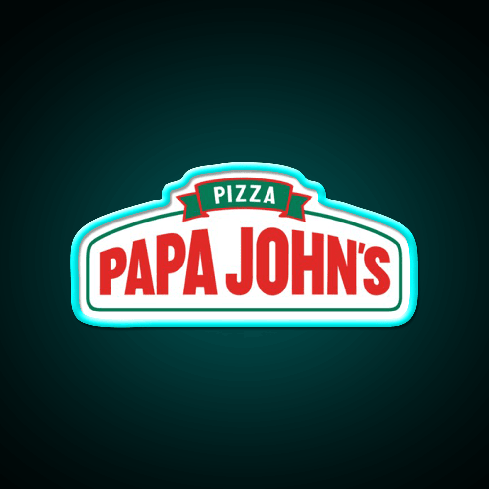 Papa John Pizza Restaurant New Fast Food Led Neon Sign For Burger Place Rgb Color - Shineneon