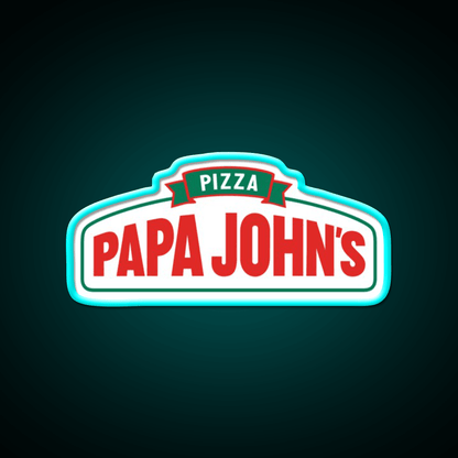 Papa John Pizza Restaurant New Fast Food Led Neon Sign For Burger Place Rgb Color - Shineneon