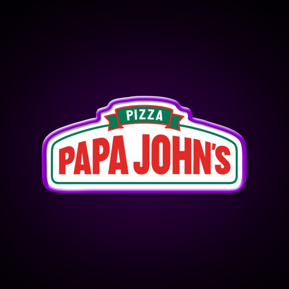 Papa John Pizza Restaurant New Fast Food Led Neon Sign For Burger Place Rgb Color - Shineneon