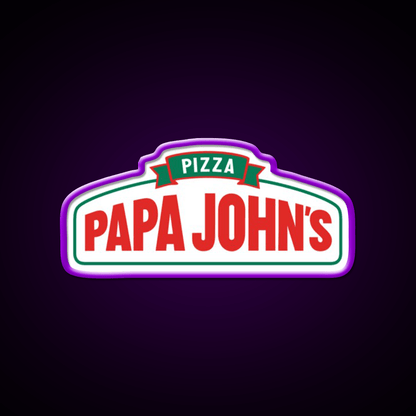 Papa John Pizza Restaurant New Fast Food Led Neon Sign For Burger Place Rgb Color - Shineneon