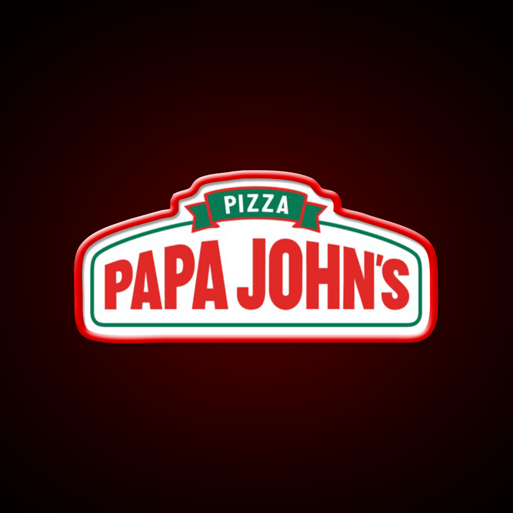 Papa John Pizza Restaurant New Fast Food Led Neon Sign For Burger Place Rgb Color - Shineneon