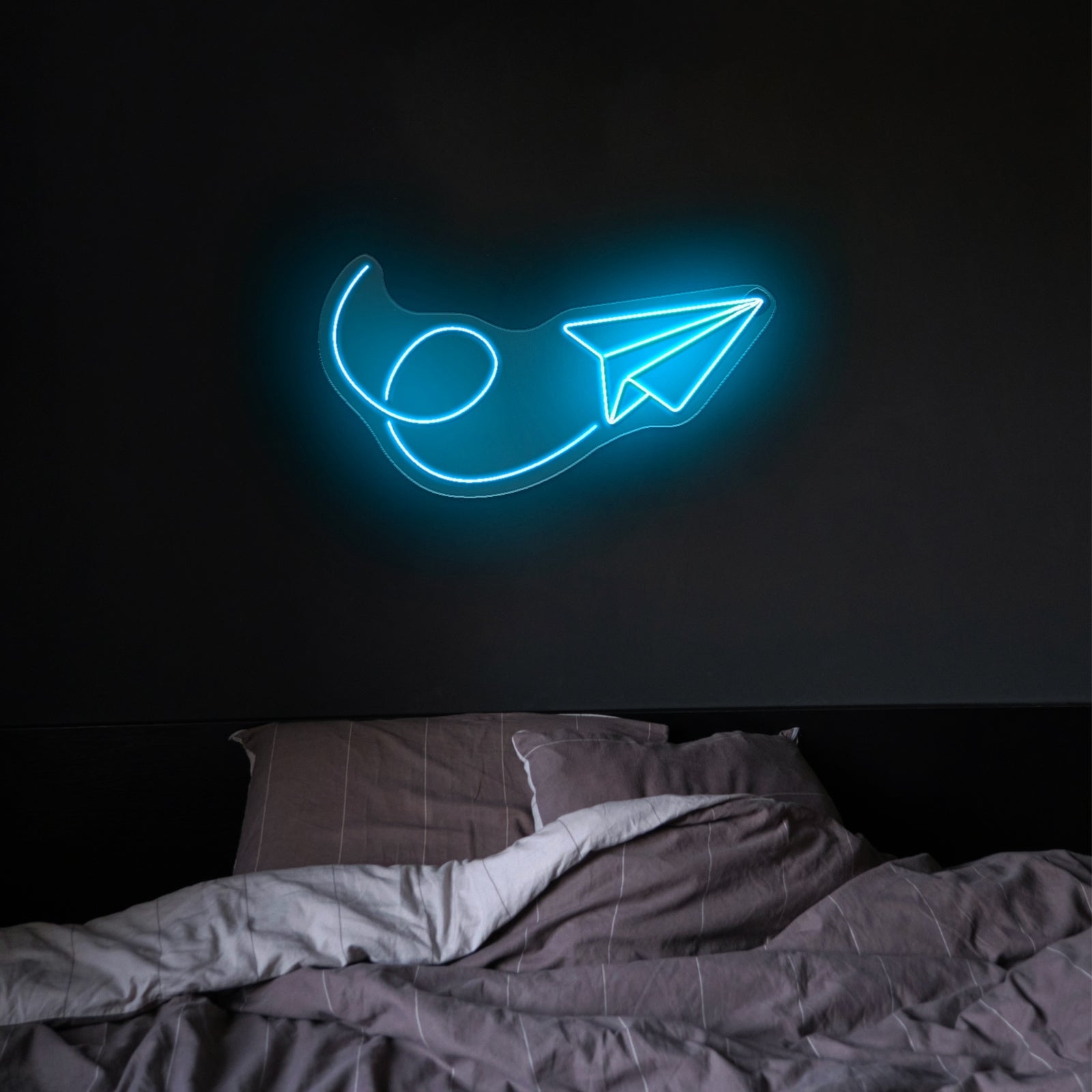 Paper Airplane Neon Sign Wall Art Led Sign Lighting - Shineneon