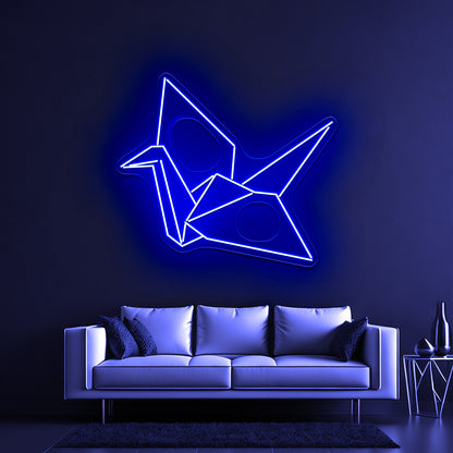 Paper Crane Wall Artwork Neon Signs