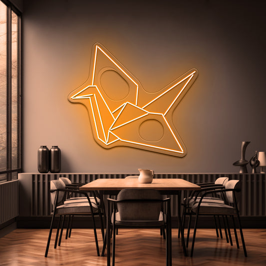 Paper Crane Wall Artwork Neon Signs