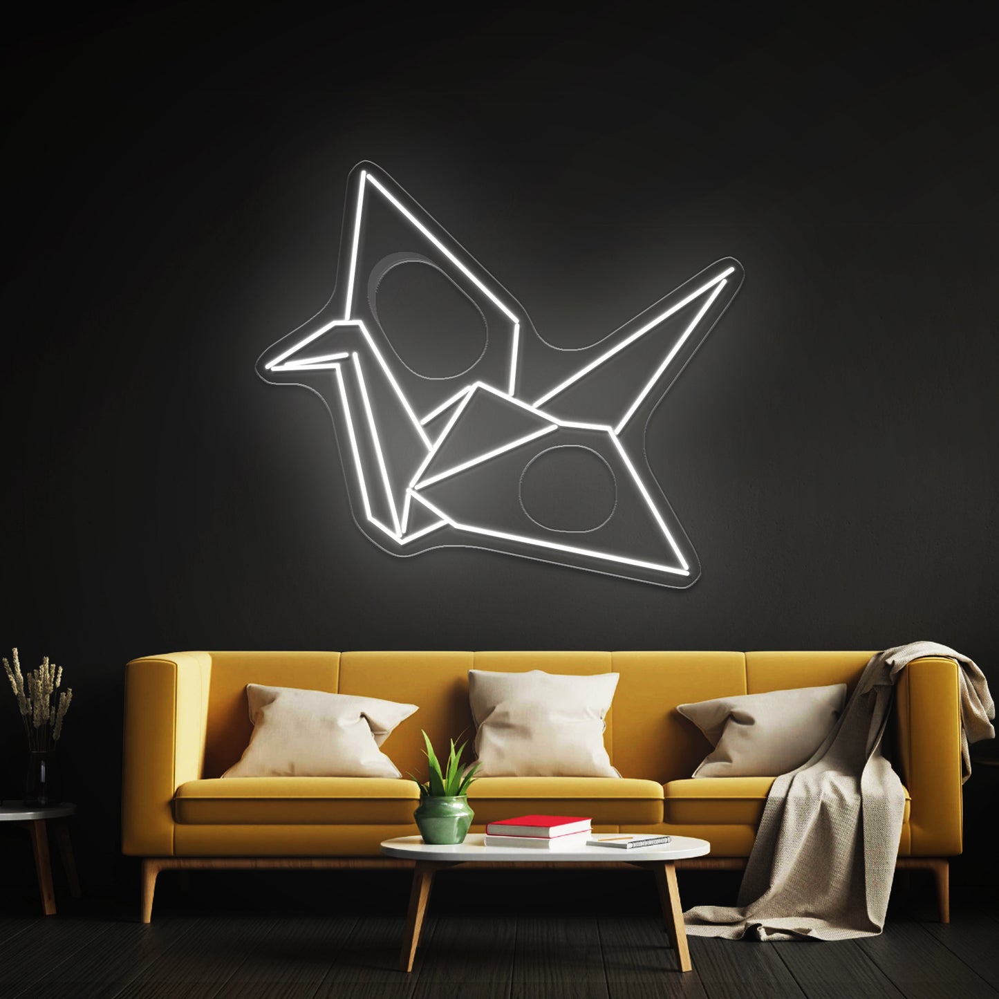 Paper Crane Wall Artwork Neon Signs